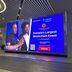 El cofundador de Polygon, Sandeep Nailwal, en una publicidad en el aeropuerto de Estambul. (Amitoj Singh/CoinDesk)