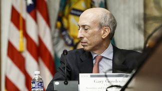 SEC Chair Gary Gensler (Anna Moneymaker/Getty Images, modified by CoinDesk)