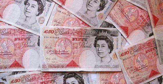 British pounds cash