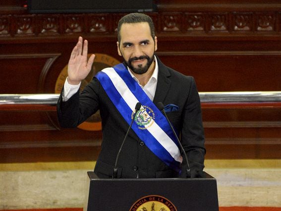 El Salvador President Nayib Bukele. (Ulises Rodriguez/APHOTOGRAFIA/Getty Images)