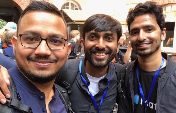 Co-founder of Polygon, Jaynti Kanani (center) said he is stepping down (Polygon)