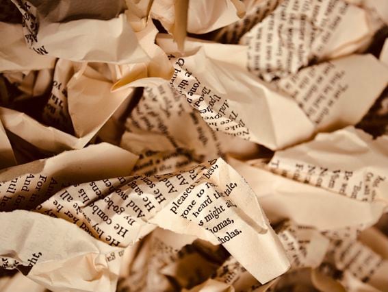 Crumpled pages spell conflict.