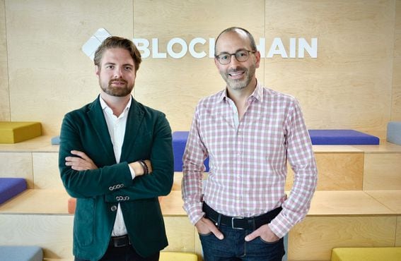 Blockchain.com founder Peter Smith (left) and former General Counsel Howard Surloff. (Blockchain.com)