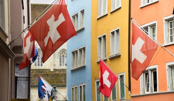 Swiss flags