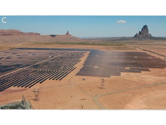 The Kayenta solar farm in Kayenta, Arizona. (Compass Mining)
