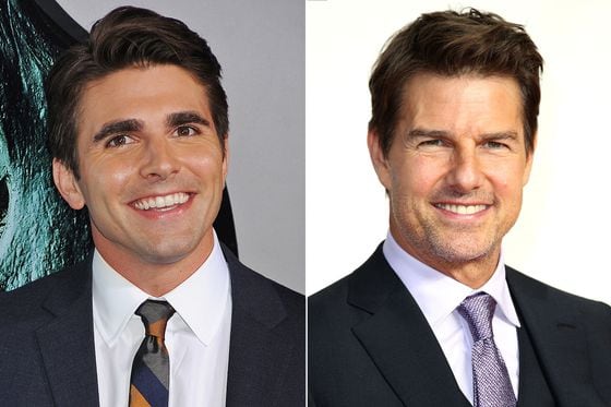 Tom Cruise portrayer Miles Fisher (left) and the real Tom Cruise (Getty Images)