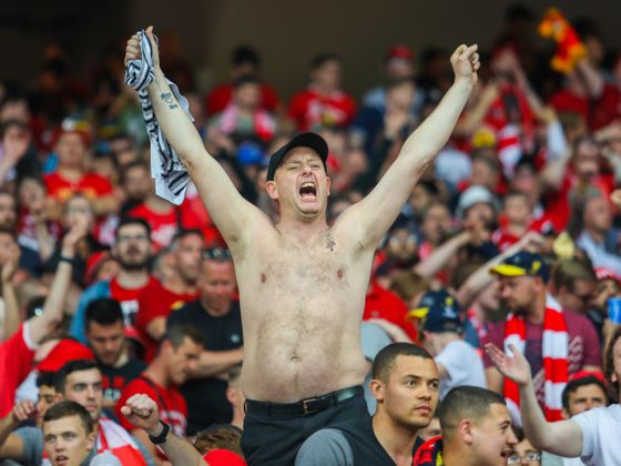 A fan of Liverpool FC (Oleg Dubyna/Flickr)