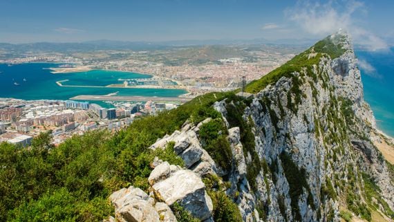 Gibraltar's iconic rock (Michal Morzak/Unsplash)