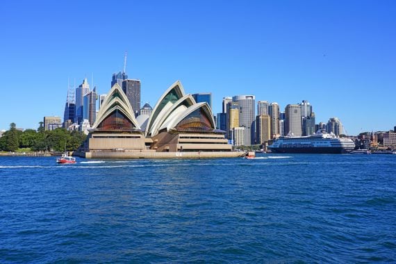 The Sydney opera house