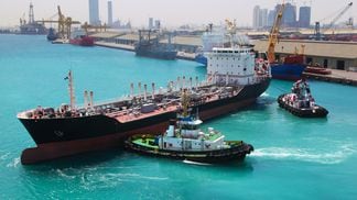 Abu Dhabi port, shipping
