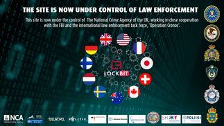 LockBit's site has been taken over by federal authorities. (UK National Crime Agency)