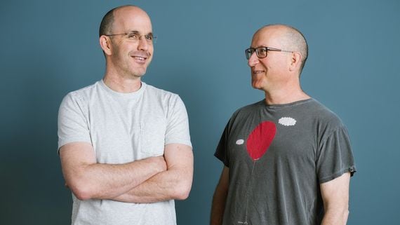 StarkWare co-founders CEO Uri Kolodny and President Eli Ben-Sasson. (Natalie Schor/StarkWare)