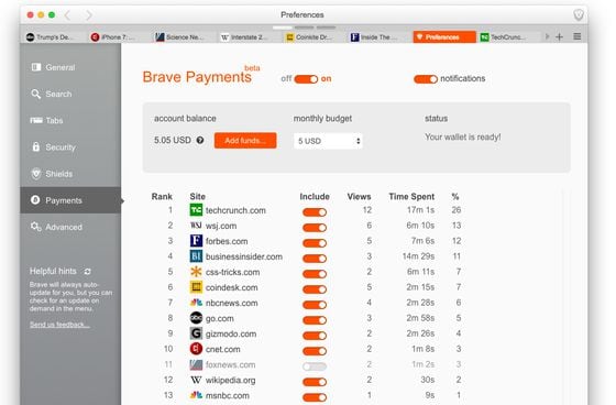 Brave Payments