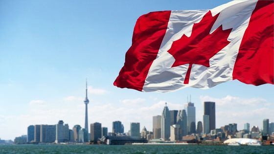 Canada flag in Toronto (Shutterstock)