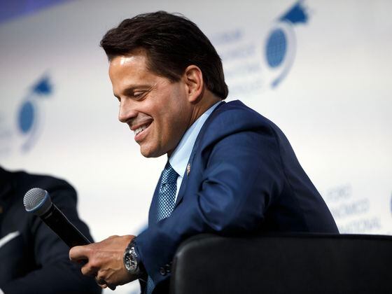 Anthony Scaramucci, founder of SkyBridge Capital II LLC, smiles during the International Economic Forum of the Americas (IEFA) Toronto Global Forum in Toronto, Ontario, Canada, on Friday, Sept. 6, 2019. The Toronto Global Forum is a non-profit organization fostering dialogue on national and global issues that brings together heads of states, central bank governors, ministers and global economic decision makers.Photographer: Cole Burston/Bloomberg