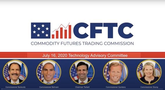CFTC held a remote meeting with its technology advisory committee to discuss cybersecurity and DLT applications. (CoinDesk screenshot)