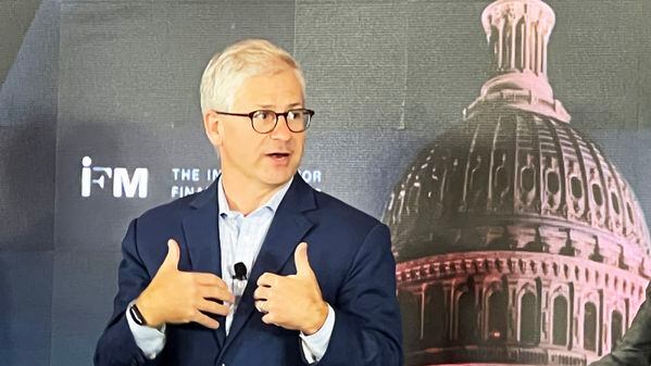 U.S. Rep. Patrick McHenry got tied up as temporary Speaker of the House, distracting him from crypto legislation. (Jesse Hamilton/CoinDesk)