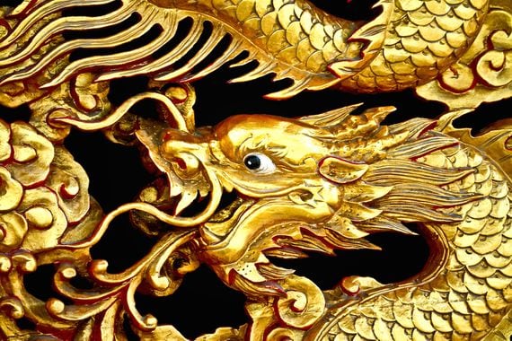 Gold dragon, China