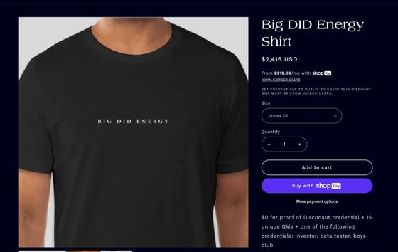 Big DID energy shirt sells for $2,416 (disco.xyz)