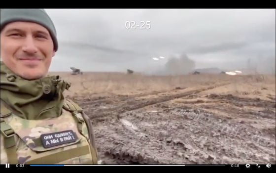 Screenshot of a video of Evgeny Lobaev