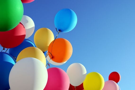 Balloons image via Shutterstock