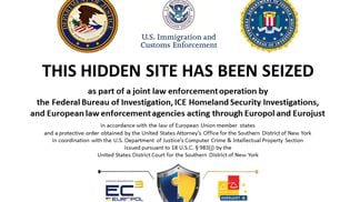 Alert placed on the Silk Road 2.0's homepage following its seizure by the U.S. government and European law enforcement. (Credit: FBI)
