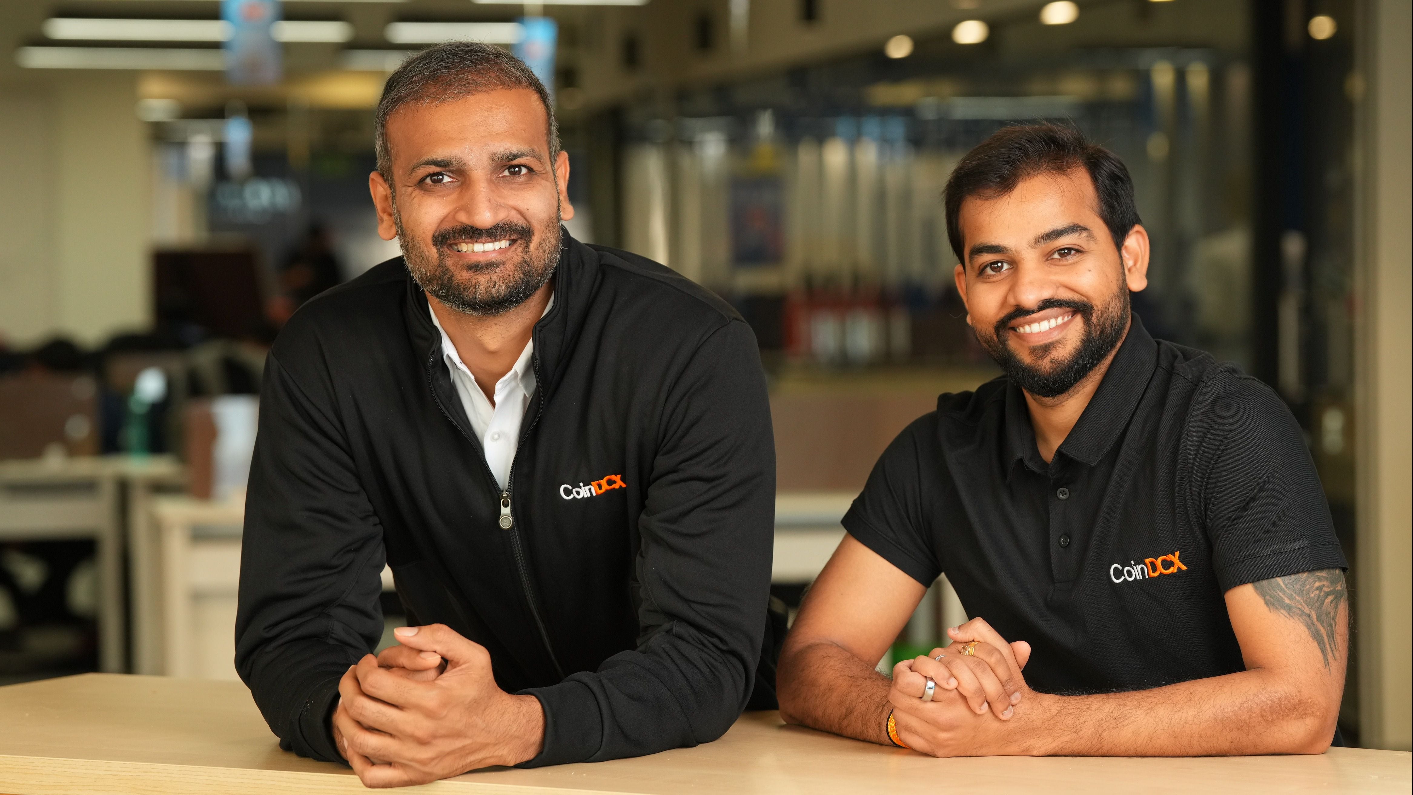 Indian Crypto Exchange CoinDCX's co-founders Neeraj Khandelwal and Sumit Gupta (From L to R) Courtesy: CoinDCX
