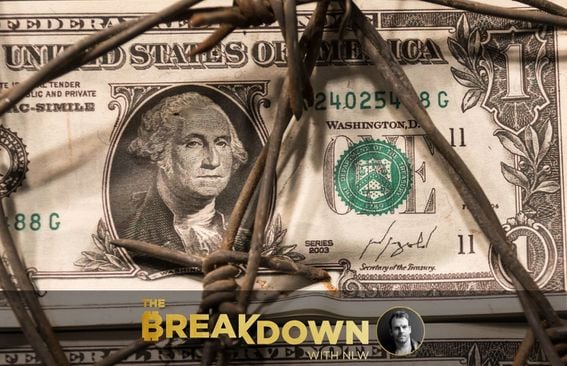 Breakdown 11.15 dollar bill barbed wire