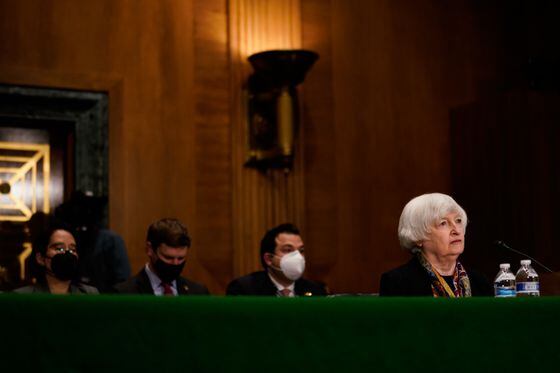 Treasury Secretary Janet Yellen highlighted the difficulties of UST during a Senate Banking Committee hearing on risks to the financial system. (Elizabeth Frantz-Pool/Getty Images)