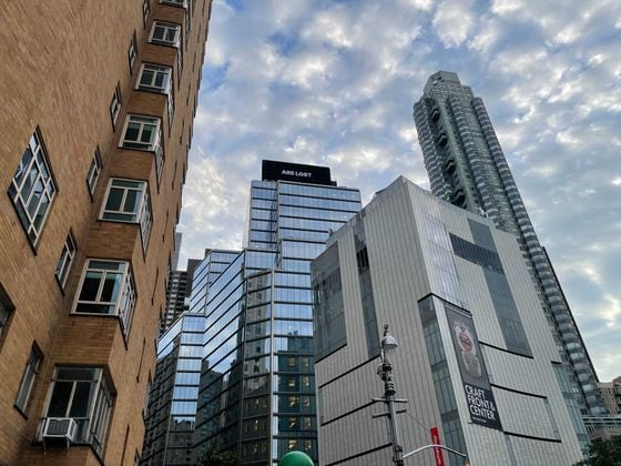 Gemini's new billboard displays a snippet of the Bitcoin White Paper. (Eli Tan/CoinDesk)