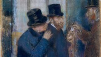 New digital markets might be the place where capitalism is getting revived. ("Portraits at the Stock Exchange" by Edgar Degas/Metropolitan Museum of Art, modified by CoinDesk.) 