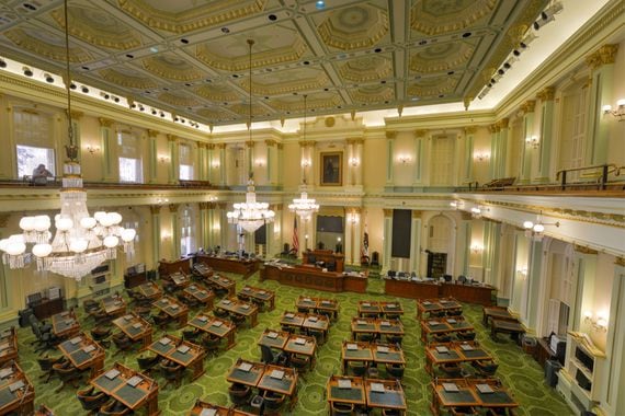 Assembly Chamber in the California State Capitol (Felix Lipov/Shutterstock)