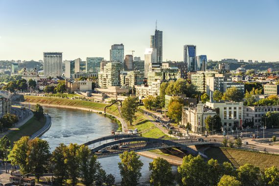 Vilnius, the capital of Lithuania, the latest country to seek to anticipate EU crypto laws (Westend61/Getty Images)