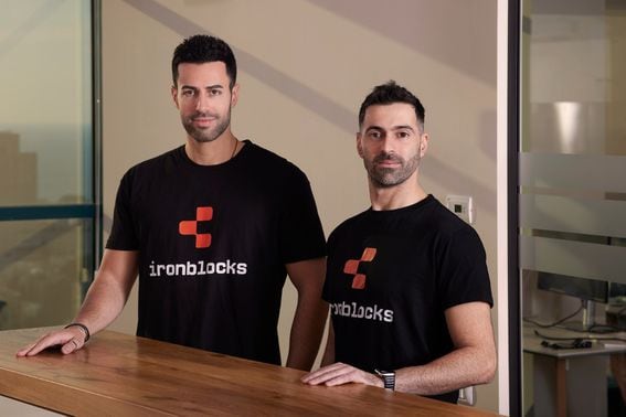 Ironblocks co-founders CEO Or Dadosh (left) and CTO Assaf Eli (right) (Ironblocks)