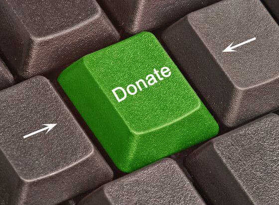 Charity donate button