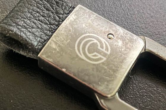 A Copper-branded keychain. (Danny Nelson/CoinDesk)