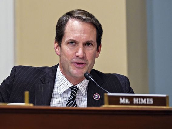 Rep. Jim Himes (D-Conn.) is a senior member of the House Finance Services Committee, which is working on stablecoin legislation. (Al Drago/Getty Images)