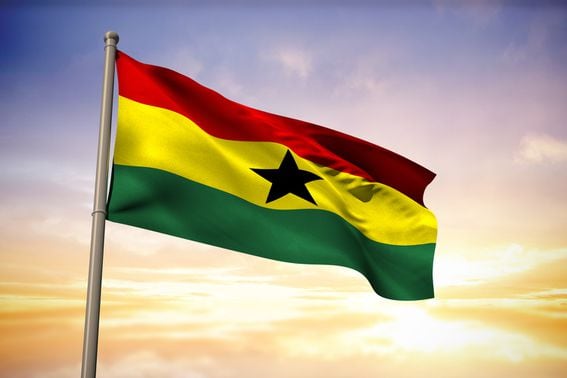 Ghanaian flag (Shutterstock)