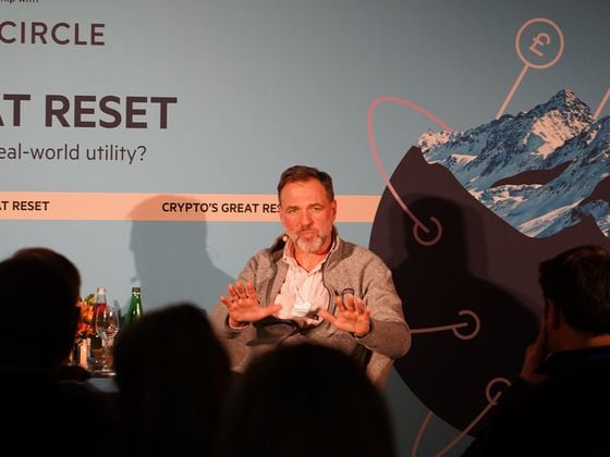 Historian Niall Ferguson spoke about crypto at an event co-hosted by the Financial Times and Circle. (Nikhilesh De/CoinDesk)