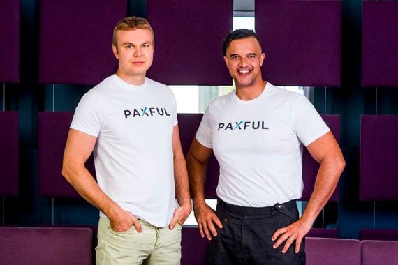 Paxful co-founders Artur Schaback (left) and Ray Youssef. (Paxful)