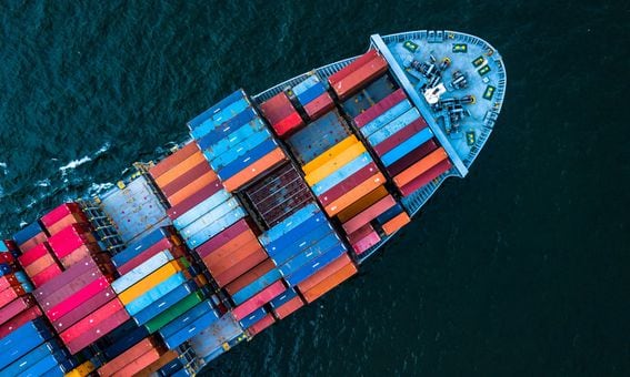 Ship and containers trade