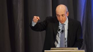 While U.S. Securities and Exchange Commission Chair Gary Gensler celebrated the agency's new dealer rule, DeFi insiders tolled a warning. (Jesse Hamilton/CoinDesk)