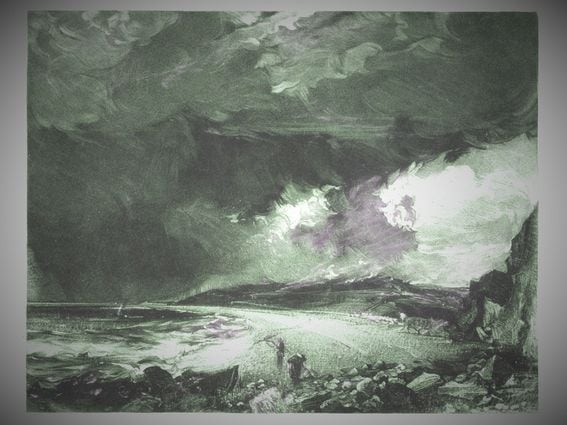 Bitcoin's future direction looks cloudy. (David Lucas via Metropolitan Museum of Art, modified by CoinDesk)
