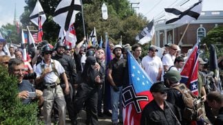 White nationalist groups have received crypto from supporters, according to a report from the Anti-Defamation League. (Chip Somodevilla/Getty Images)