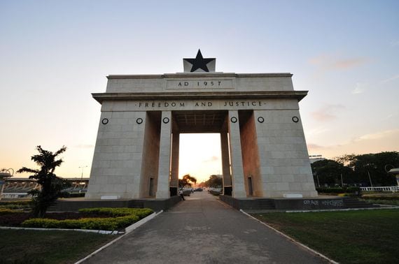 The Independence Square of Accra, Ghana.