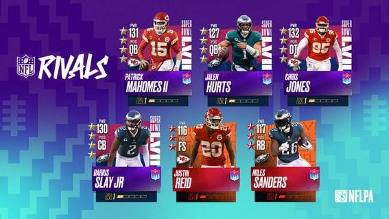 NFL Rivals is unveiling new player cards ahead of the Super Bowl. (NFL Rivals)