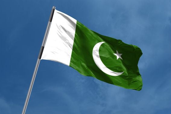 Pakistan flag. (Shutterstock)