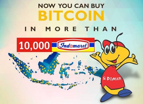 Indonesians can buy bitcoins at 10,000 convenience stores