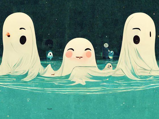 DO NOT USE: CDCROP: Ghosts in a pool (MidJourney/CoinDesk)