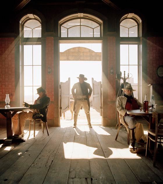 Cowboys at saloon